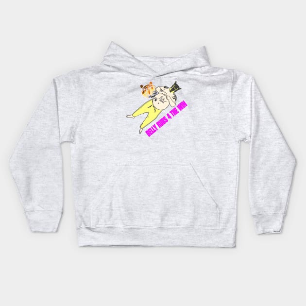 Belly Rubs for the win Kids Hoodie by Materiaboitv